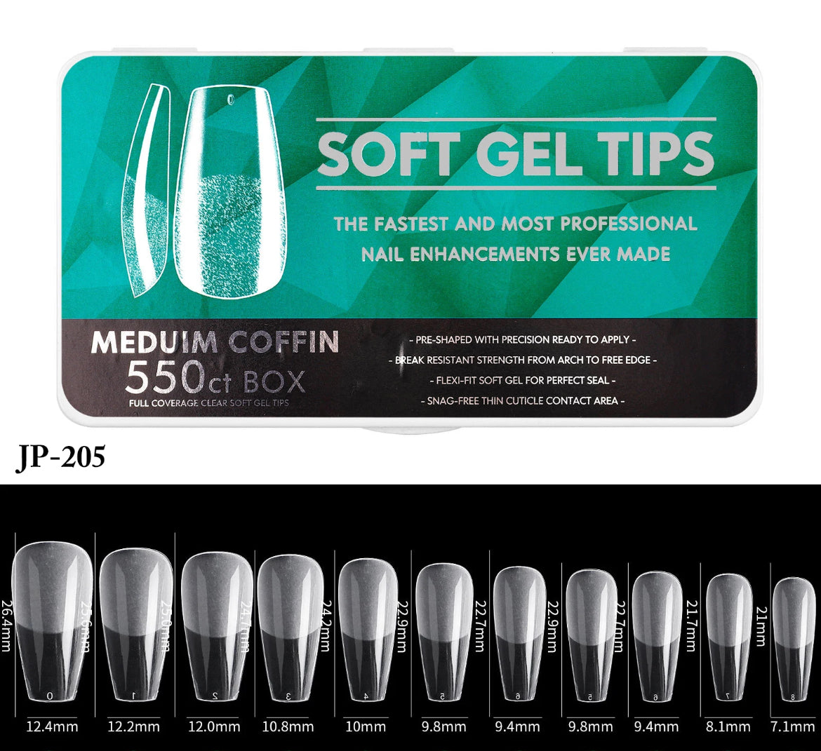 Soft Gel Tips 550pcs