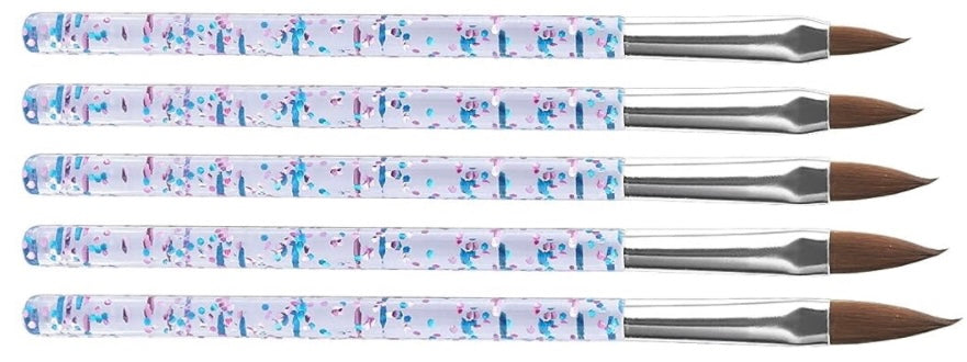 3D Acrylic Brushes (5 pcs) - Kreativ Nail Supply