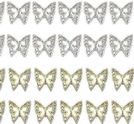 Mariposas Gold and Silver Mix 8pcs