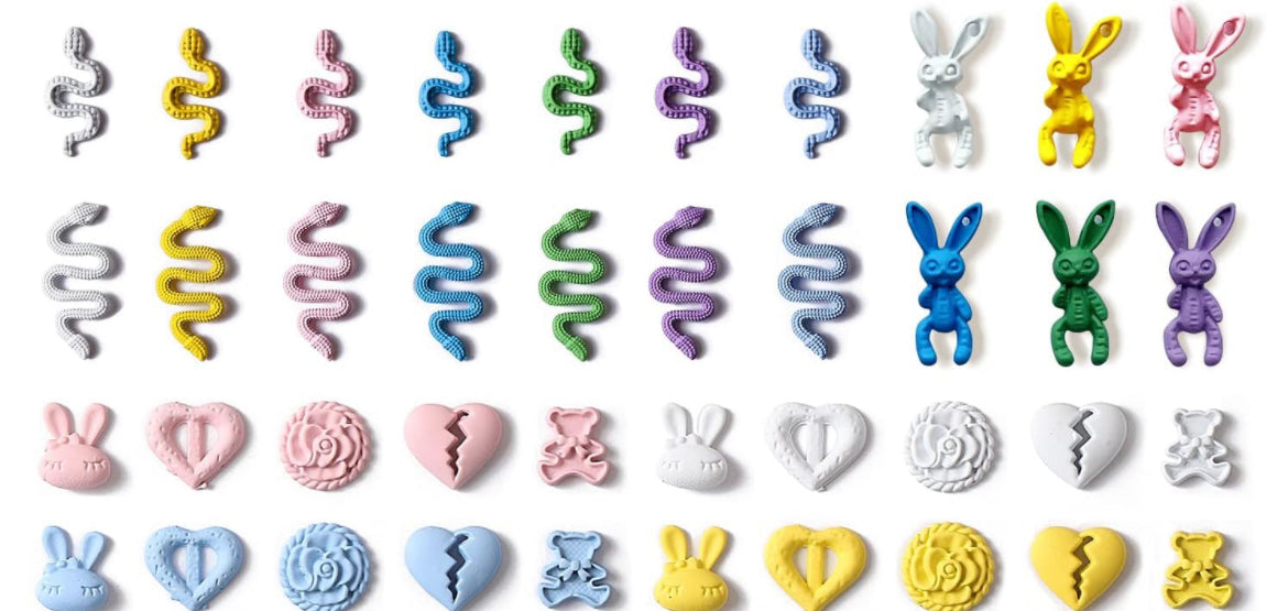Color Mixed Charms 50pcs