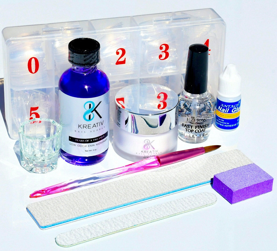 Starter Acrylic Kit (No UV Lamp Needed!) - Kreativ Nail Supply