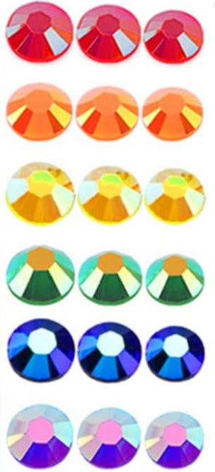 Diamantes de imitación de colores