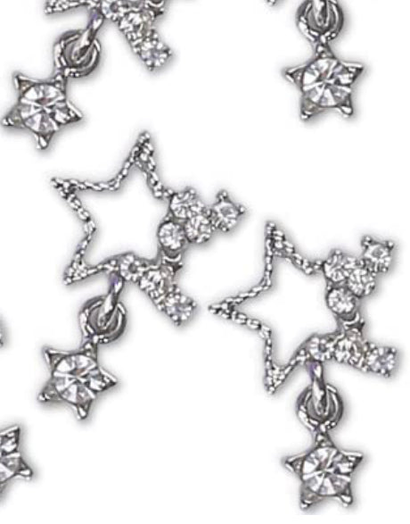 Silver Stars 2pcs