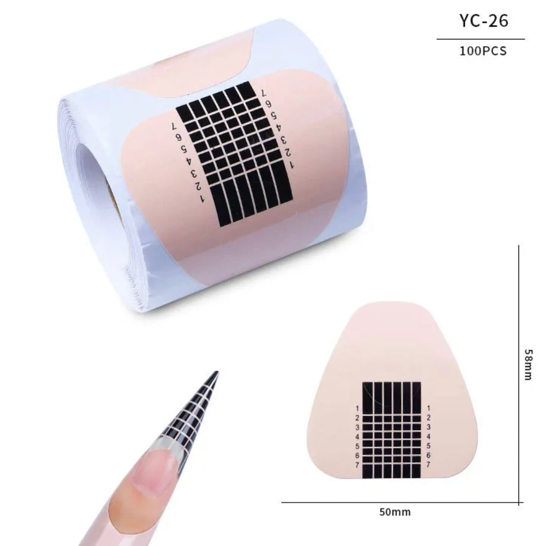 Nail Forms 100pcs BACK IN STOCK BY JUNE 21 - Kreativ Nail Supply