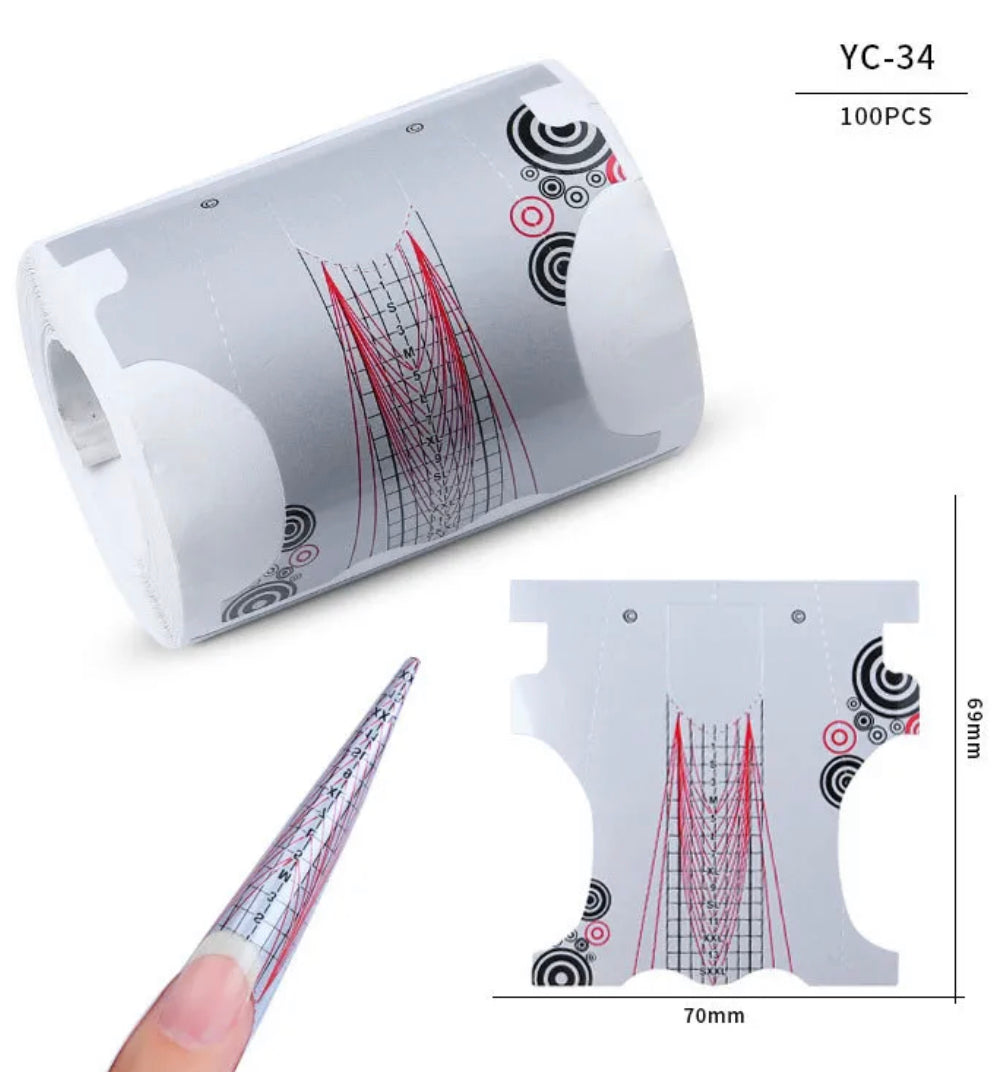 Nail Forms 100pcs BACK IN STOCK BY JUNE 21 - Kreativ Nail Supply