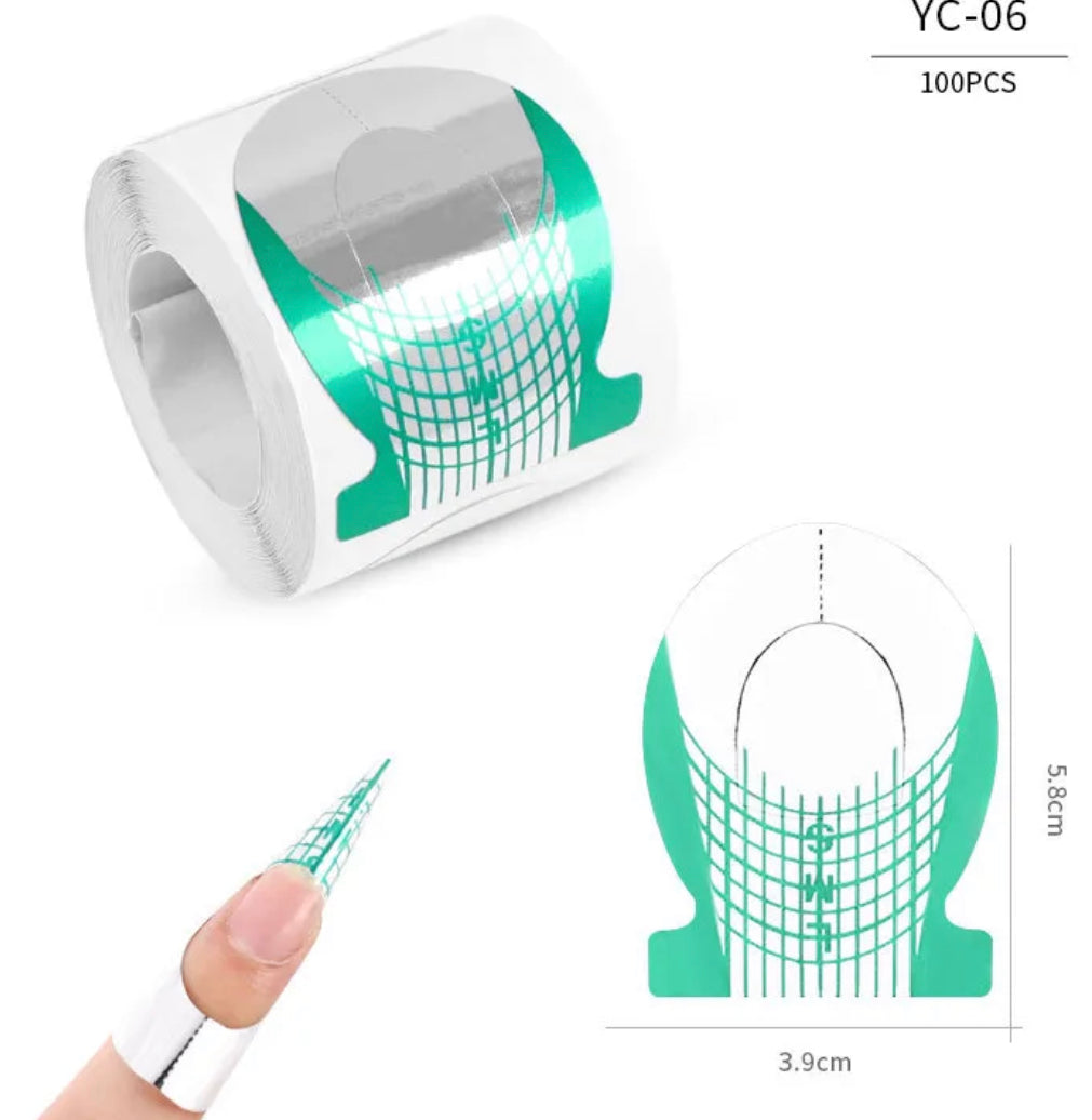 Nail Forms 100pcs BACK IN STOCK BY JUNE 21 - Kreativ Nail Supply