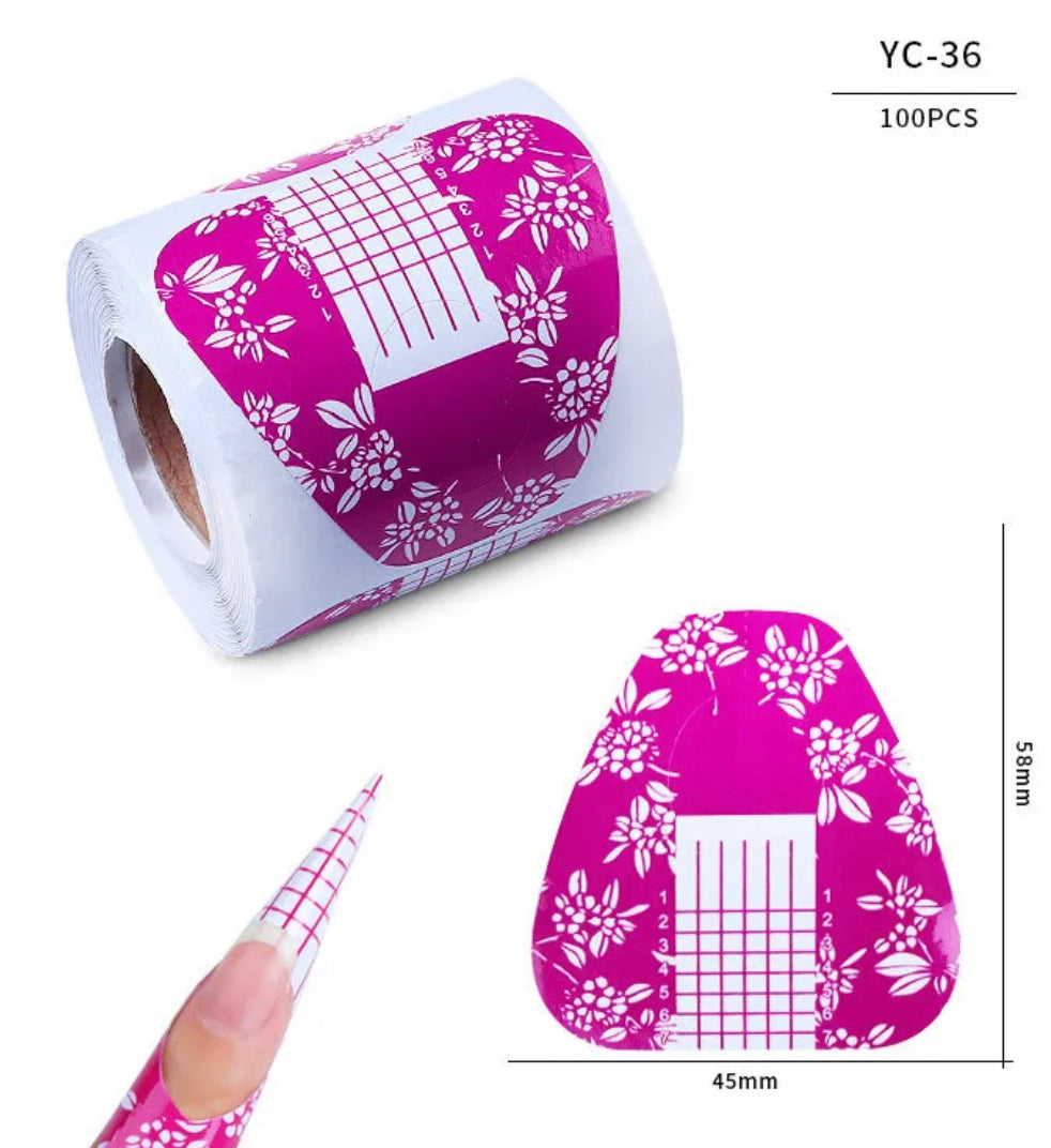 Nail Forms 100pcs BACK IN STOCK BY JUNE 21 - Kreativ Nail Supply