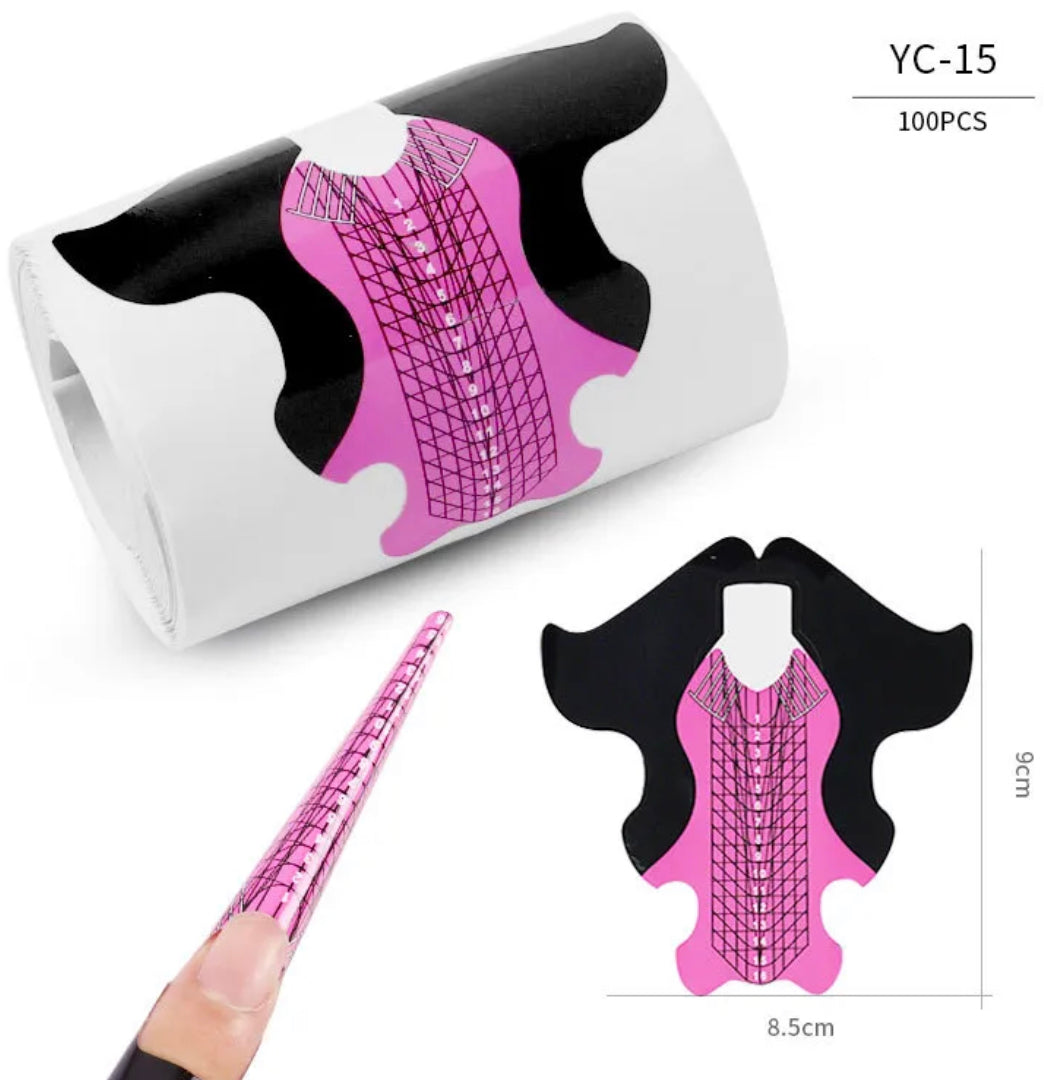 Nail Forms 100pcs BACK IN STOCK BY JUNE 21 - Kreativ Nail Supply