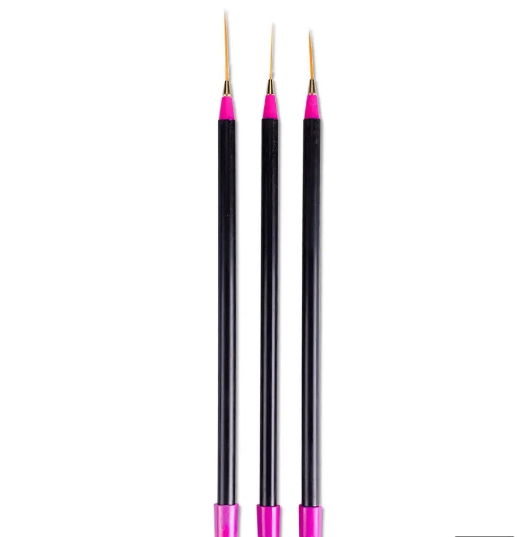 Pinceles Striper 3uds