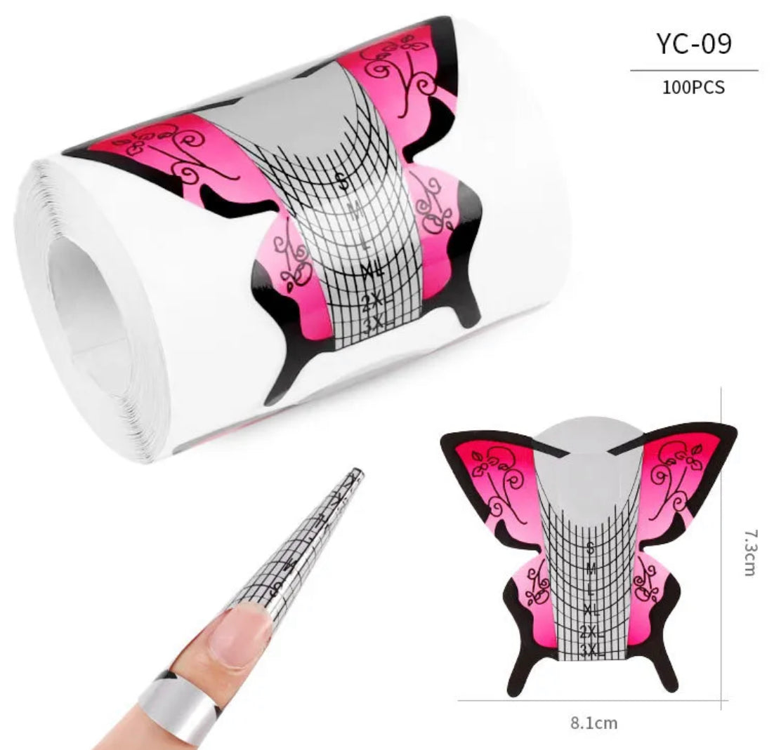 Nail Forms 100pcs BACK IN STOCK BY JUNE 21 - Kreativ Nail Supply