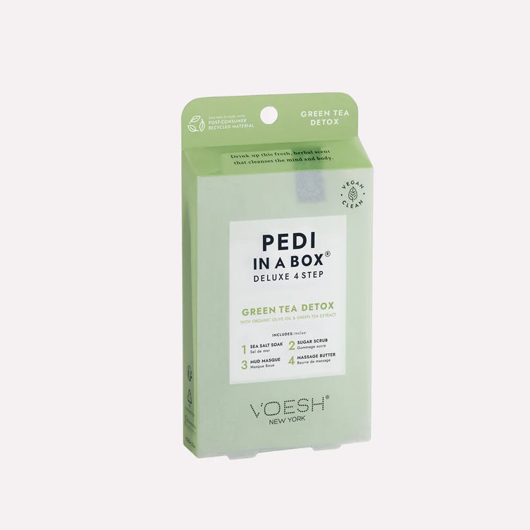 Pedi In a Box Deluxe 4 Step Green Tea Detox