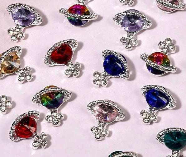 Planet Charms 2pcs - Kreativ Nail Supply