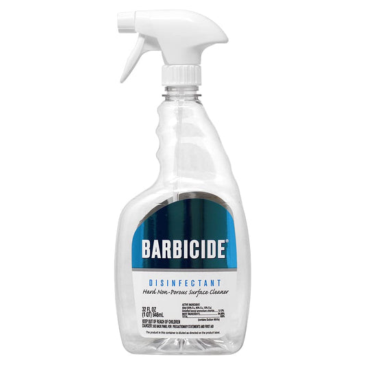 Empty Barbicide Branded Spray Bottle