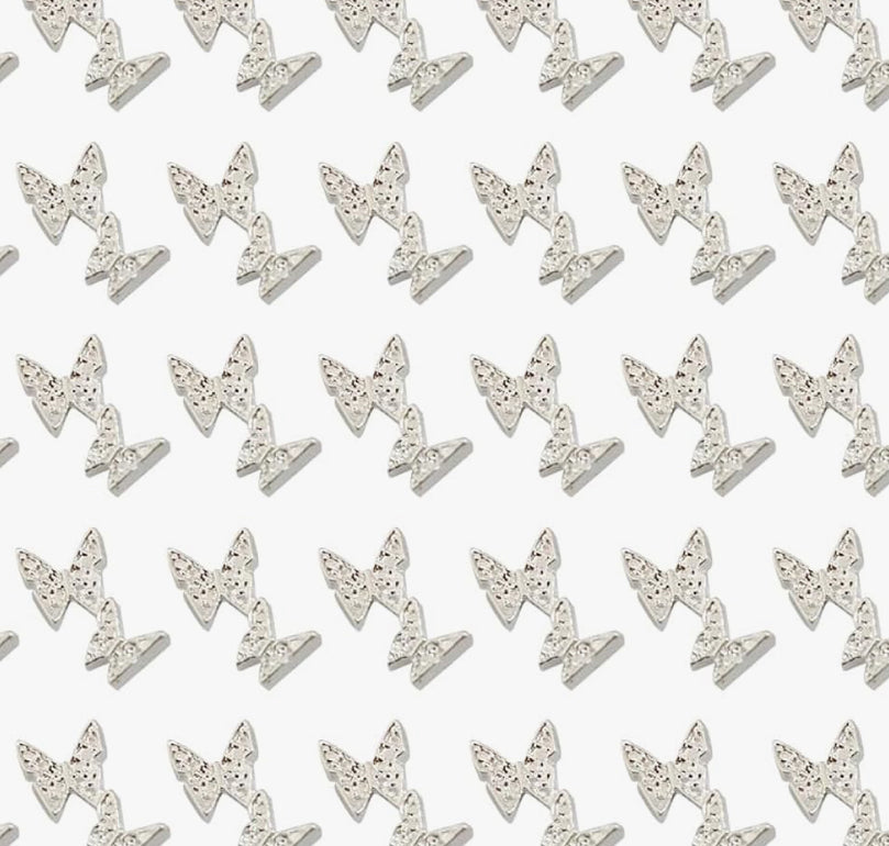 Silver Butterfly Charms 10pcs