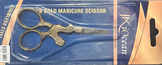 JKI Ocean KB Gold Manicure Scissor KBS001