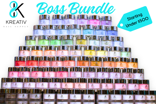Boss Bundle (79 Acrylics-Entire Acrylic Line) - Kreativ Nail Supply