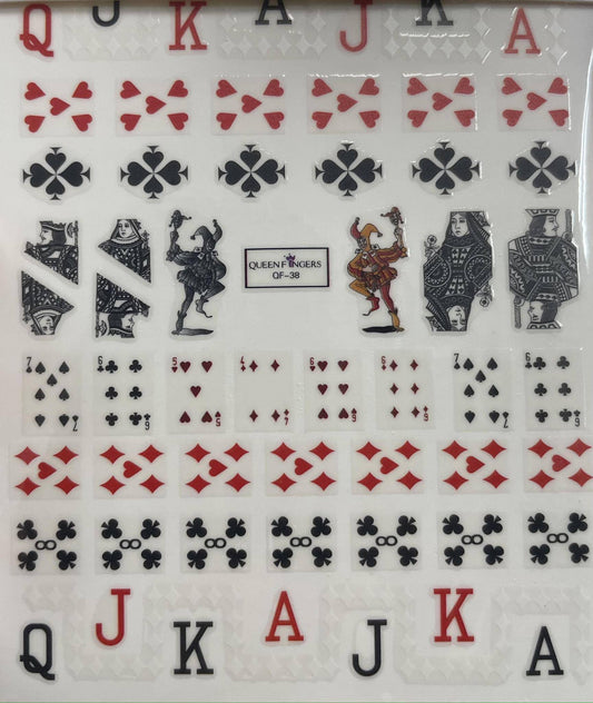 Joker Playing Card Decal D014 - Kreativ Nail Supply