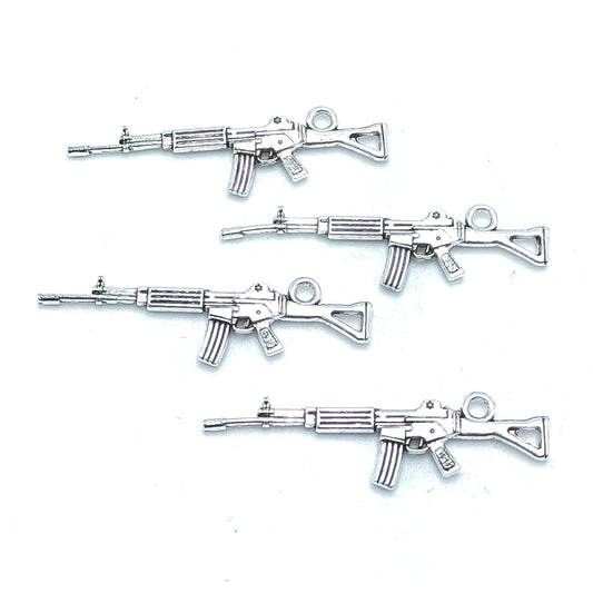 Pistolas plateadas (2 piezas)