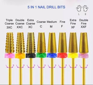 5-in-1 Drill Bit - Kreativ Nail Supply